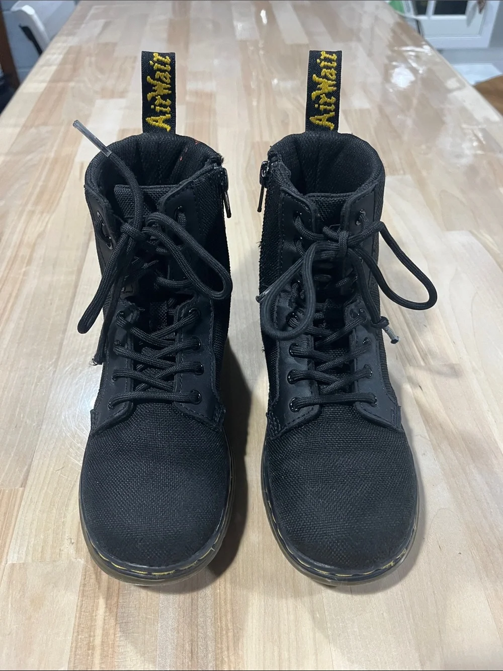 Dr. Martens boots combs j Textile Lace-Up Combat Boots docs DM’s Doc Martens